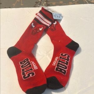 Red and Black Crew Socks